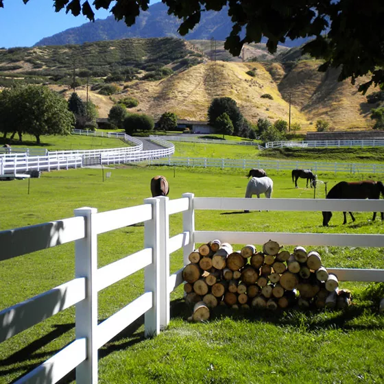 3 রেল ভিনাইল বেড়া