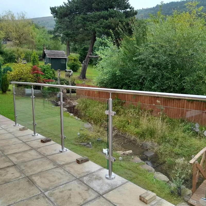 স্টেইনলেস স্টিল গ্লাস হ্যান্ড্রাইল